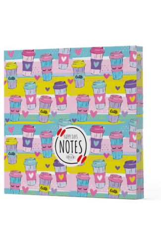 Kahve 10 - Çizgisiz Yan Boyamalı Defter