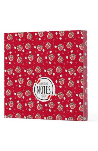 Kahve 9 - Çizgisiz Yan Boyamalı Defter