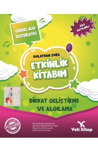 Kolaydan Zora Etkinlik Kitabım - Dikkat Geliştirme ve Algılama