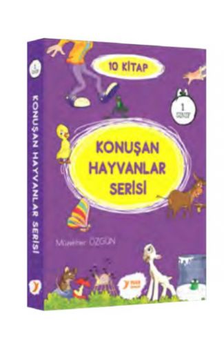 Konuşan Hayvanlar Serisi 1. Sınıf Renkli Heceli 10 Kitap