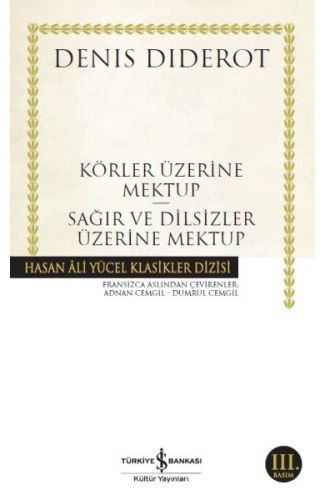 Körler Üzerine Mektup - Sağır ve Dilsizler Üzerine Mektup - Hasan Ali Yücel Klasikleri