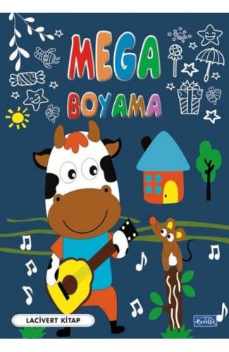 Mega Boyama Lacivert Kitap