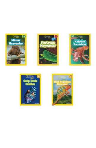 National Geographic Kids Olağanüstü Hayvanlar Seti 5 Kitap