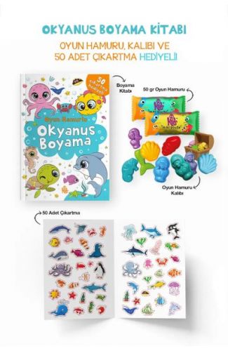 Okyanus Boyama Kitabı - Oyun Hamurlu - 3 Yaş +