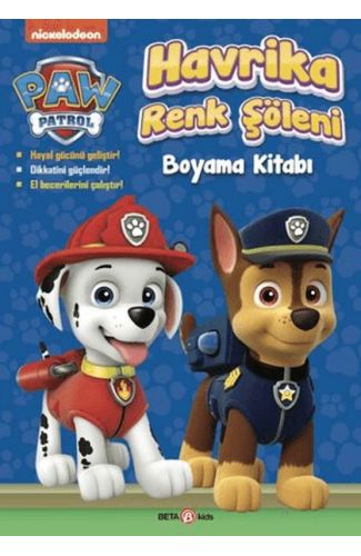 Paw Patrol Havrika Renk Şöleni Boyama Kitabı