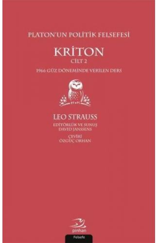 Platonun Politik Felsefesi Cilt 2 Kriton