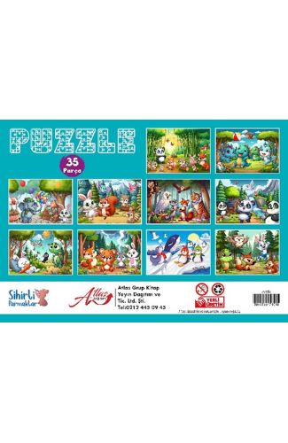 Puzzle 35 Parça 10 Çeşit 10’lu Paket