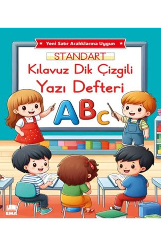 Renkli Standart Kare Çizgili Yazı Defteri A4 Ebat