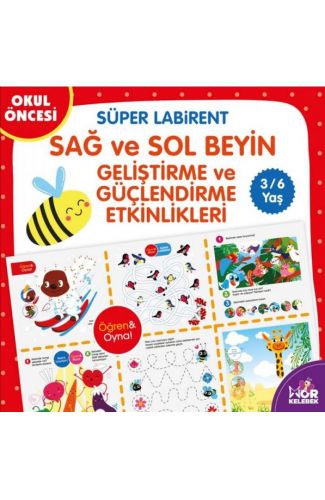 Sağ-Sol Beyin Geliştirme ve Güçlendirme Etkinlikleri - Süper Labirent
