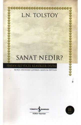 Sanat Nedir? - Hasan Ali Yücel Klasikleri (Ciltli)