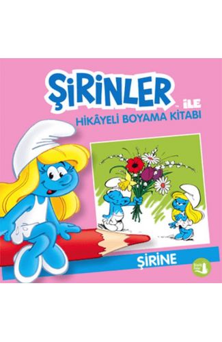 Şirinler İle Hikaye Boyama Kitabı - Şirine