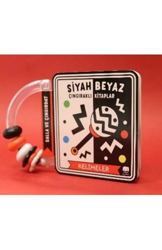 Siyah Beyaz Çıngıraklı Kitaplar Kelimeler