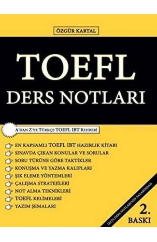 Sokak Kitapları Yayınları TOEFL Ders Notları