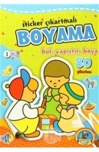 Sticker Çıkartmalı Boyama (6 Kitap Takım)