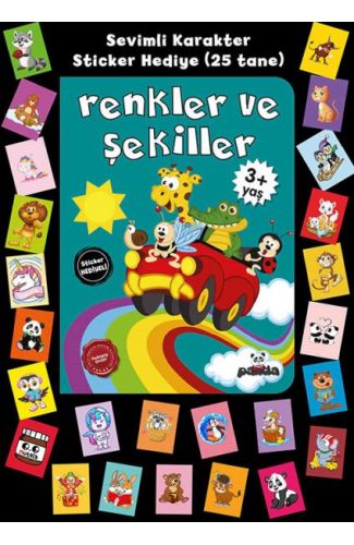 Stickerlı 3+ Yaş Renkler ve Şekiller