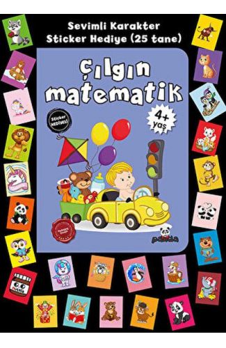 Stickerlı 4+ Yaş Çılgın Matematik