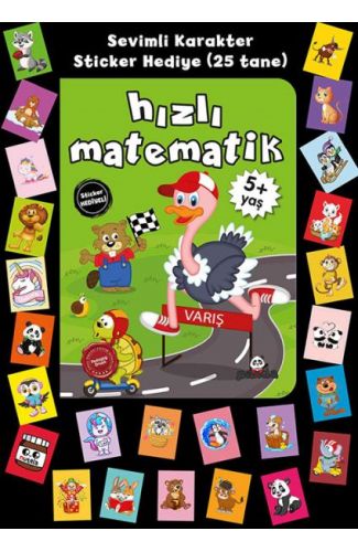 Stickerlı 5+ Yaş Hızlı Matematik