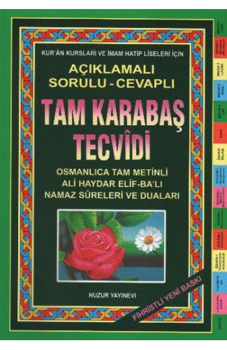 Tam Karabaş Tecvidi Fihristli (Kod 034)