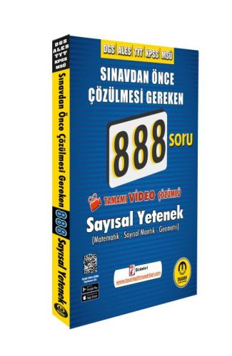 Tasarı DGS ALES Video Çözümlü 888 Sayısal Soru Bankası