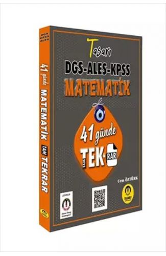 Tasarı Matematik 41 Günde DGS ALES KPSS Tekrar