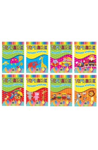 Tomurcuk Boyama Kitapları (8 Kitap Takım)