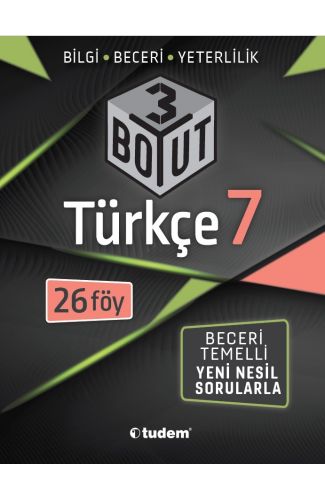 Tudem 7. Sınıf Türkçe 3 Boyut (Yeni)