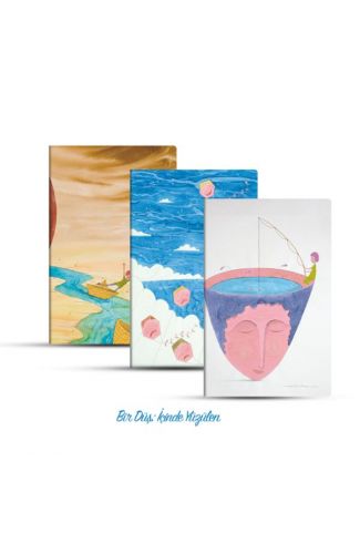 Üçlü Çizgili Defter Seti: Bir Düş: İçinde Yüzülen