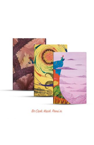 Üçlü Çizgisiz Defter Seti: Bir Çiçek: Küçük Prens’in