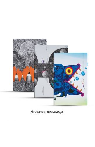 Üçlü Çizgisiz Defter Seti: Bir Düşünce: Karmakarışık