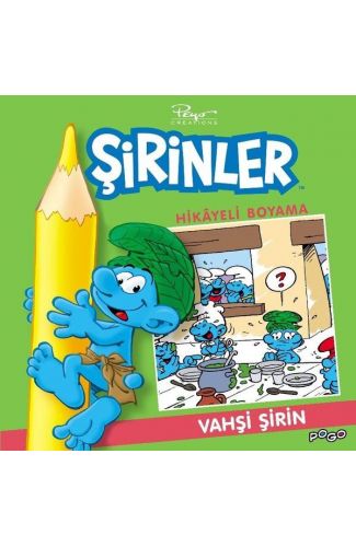 Vahşi Şirin Hikayeli Boyama - Şirinler