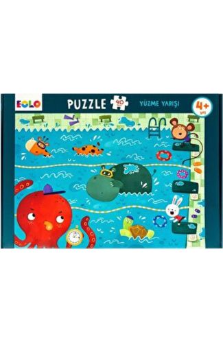 Yer Puzzle-40 Parça Puzzle - Yüzme Yarışı