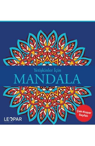 Yetişkinler İçin Mandala - Lacivert
