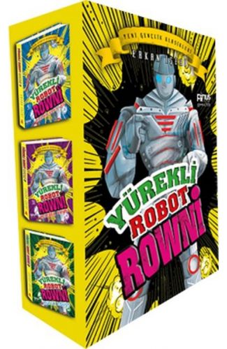 Yürekli Robot Rowni Seti - 3 Kitap Kutulu